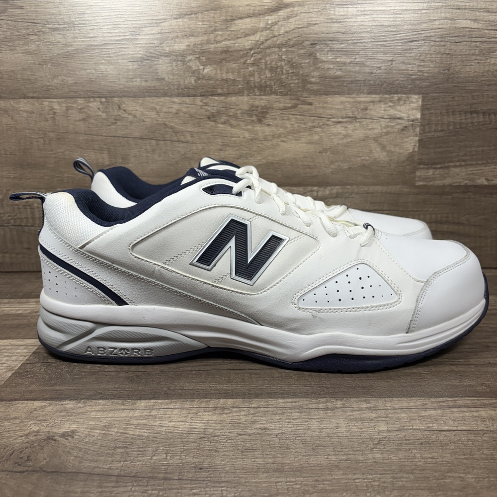 New Balance 623 v3 White Blue Mens US Size 18 Extra Wide MX623WN3 Sneakers